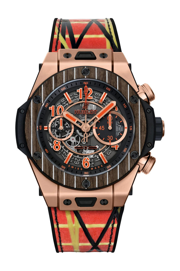HUBLOT BIG BANG UNICO TEAK ITALIA INDEPENDENT LIMITED EDITION OF 100 PCS 45MM MEN'S WATCH