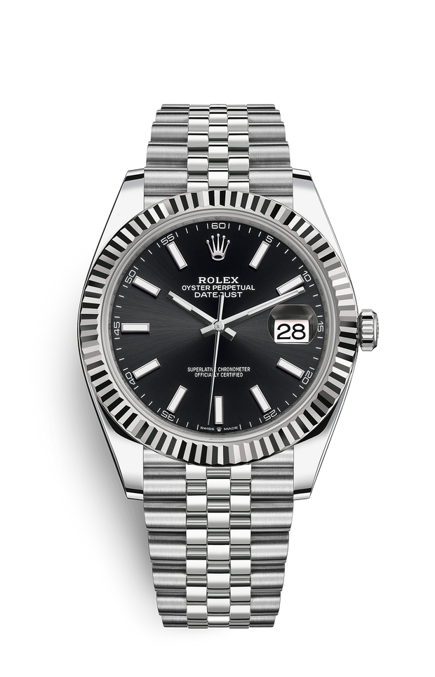 ROLEX DATEJUST 41MM STAINLESS STEEL/18KT WHITE GOLD MEN'S WATCH